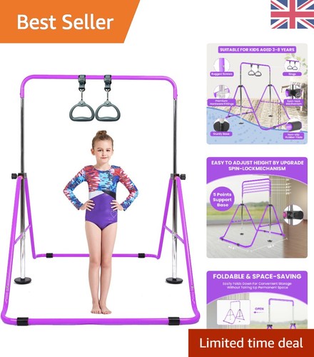 Purple foldable gymnastics bar - purple,