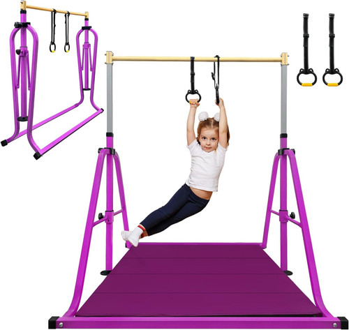 Foldable gymnastics bar - bar, for