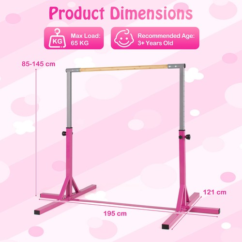 Adjustable gymnastics bar for - adjustable,