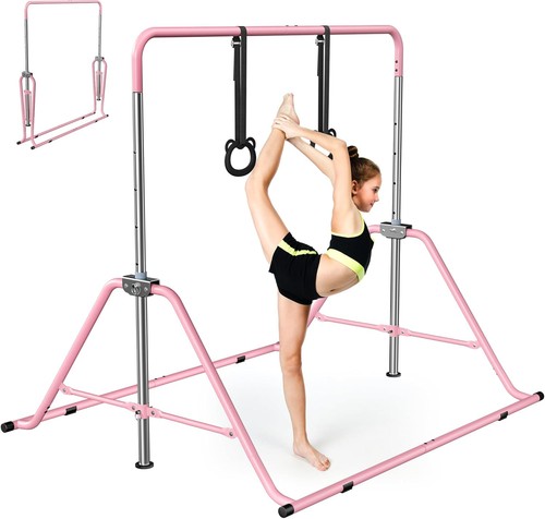 Kids gymnastics bar with rings - bar,