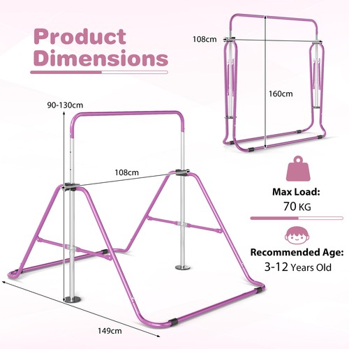Folding adjustable gymnastics - adjustable,