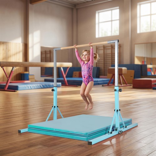 Foldable gymnastics bar - foldable, for